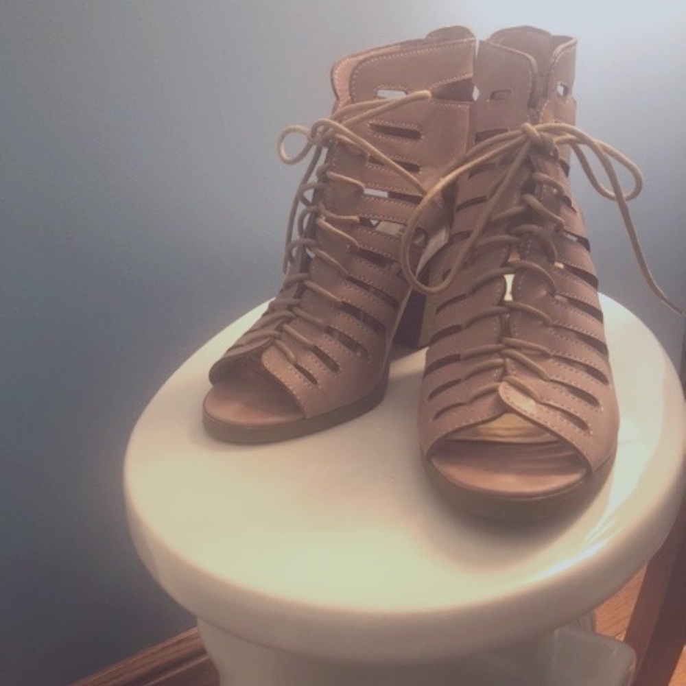 Lace up heels